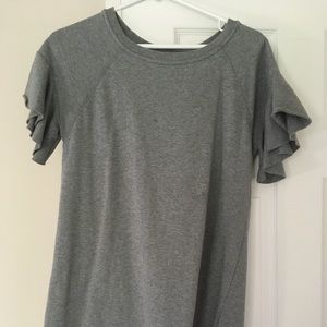 Casual yet girly grey dress